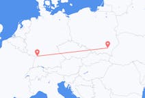 Flyreiser fra Rzeszów, Polen til Karlsruhe, Tyskland