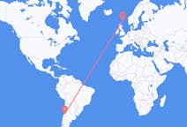 Flyreiser fra Santiago de Chile, Chile til Lerwick, Skottland