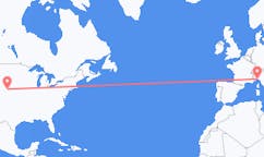 Flyreiser fra Nord Platte, USA til Genova, Italia