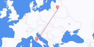 Flyrejser fra Litauen til Italien