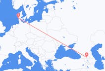 Flyreiser fra Tbilisi, Georgia til Esbjerg, Danmark