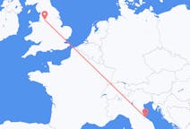 Flights from Rimini, Italy to Manchester, the United Kingdom