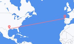 Flyg från Houston, Minnesota till Santiago de Compostela