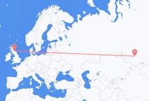 Vluchten van Novokoeznetsk naar Edinburgh