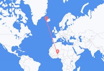 Flyrejser fra Niamey til Reykjavík