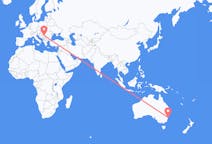 Flyg från Sydney, Australien till Belgrad, Serbien