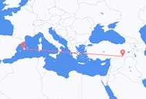 出发地 土耳其出发地 馬爾丁目的地 西班牙帕尔马的航班