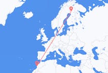 Vluchten van Essaouira, Marokko naar Rovaniemi, Finland