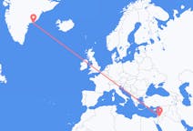 Flüge von Amman, Jordanien nach Kulusuk, Grönland
