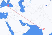 出发地 印度出发地 舍地目的地 土耳其三生的航班