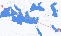 Loty z Dubaj, Zjednoczone Emiraty Arabskie do Tuluza, Francja
