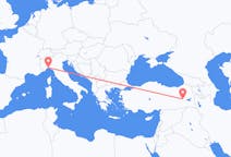 Vols de Mus, Turquie pour Gênes, Italie