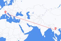 Flyreiser fra Nan Province, Thailand til Genova, Italia