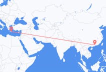 Flights from Guangzhou to Heraklion
