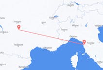 Flyreiser fra Brive-la-Gaillarde, Frankrike til Pisa, Italia