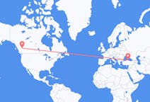 Flyreiser fra Prince George, Canada til Sinop, Tyrkia, Tyrkia