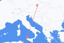 Flyg från Trapani, Italien till Bratislava, Slovakien