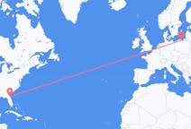 Vols de Jacksonville, États-Unis vers Gdańsk, Pologne