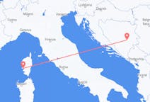 Flyrejser fra Ajaccio til Sarajevo