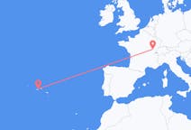 Flights from São Jorge Island, Portugal to Dole, France