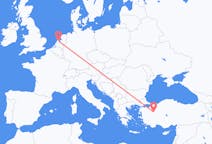 Flyreiser fra Kutahya, Tyrkia til Amsterdam, Nederland