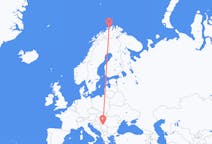 Flyg från Belgrad, Serbien till Hammerfest, Norge
