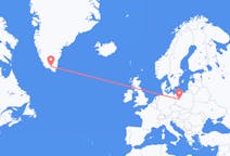 Flyreiser fra Narsarsuaq, Grønland til Poznań, Polen