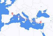 Flights from Carcassonne in France to Gazipaşa in Turkey