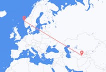 Flights from Qarshi, Uzbekistan to Florø, Norway