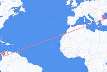 Flyreiser fra Medellín, Colombia til Istanbul, Tyrkia