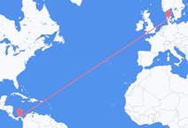 Flyreiser fra Panama by, Panama til Billund, Danmark