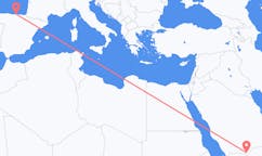 Flights from Sharurah, Saudi Arabia to Santander, Spain
