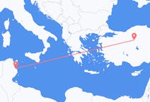 Flyreiser fra Monastir, Tunisia til Ankara, Tyrkia