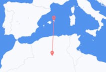 Loty z Ghardaïa, Algieria do Minorka, Hiszpania