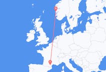 出发地 挪威卑爾根目的地 法国卡尔卡松的航班