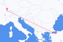 Fly fra Basel til Bursa