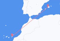 Flyreiser fra Ajuy, Spania til Palma, Spania