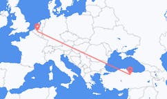 出发地 比利时布鲁塞尔目的地 土耳其托卡特的航班