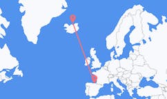 Voli da Grimsey, Islanda a Bilbao, Spagna
