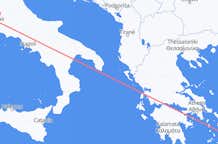 Vluchten van Paros naar Rome