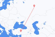 Flyreiser fra Kazan, Russland til Kayseri, Tyrkia