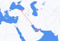 Flüge von Abu Dhabi, die Vereinigten Arabischen Emirate nach Erzincan, die Türkei