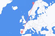 Loty z Bodø, Norwegia do Sewilli, Hiszpania