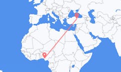 Flyg från Benin City, Nigeria till Tokat, Turkiet