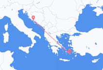 Fly fra Astypalaia til Split