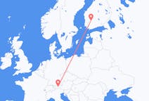 Loty z Innsbrucku, Austria do Tampere, Finlandia
