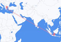 Flyg från Surakarta till Aten