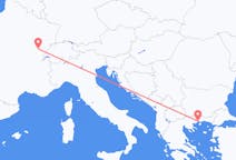 Vols de Dole, France vers la préfecture de Kavala, Grèce