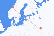 Fly fra Voronezj til Trondheim