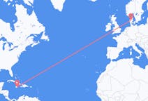 Flyrejser fra Kingston, Jamaica til Karup, Danmark